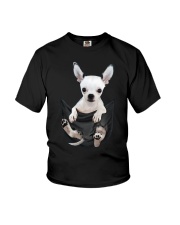 Chihuahua in pocket scratch shirt funny Youth T-Shirt thumbnail