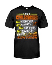 CIVIL ENGINEER NO RICH PARENTS Classic T-Shirt thumbnail
