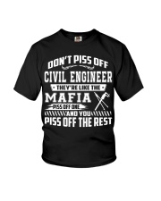 CIVIL ENGINEER DONT PISS OFF Youth T-Shirt thumbnail