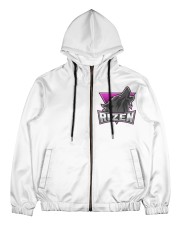 Rizen Pink Men's All Over Print Full Zip Hoodie tile