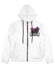 Rizen Pink Women's All Over Print Full Zip Hoodie tile
