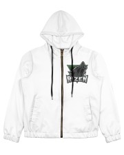 Rizen Green Women's All Over Print Full Zip Hoodie tile
