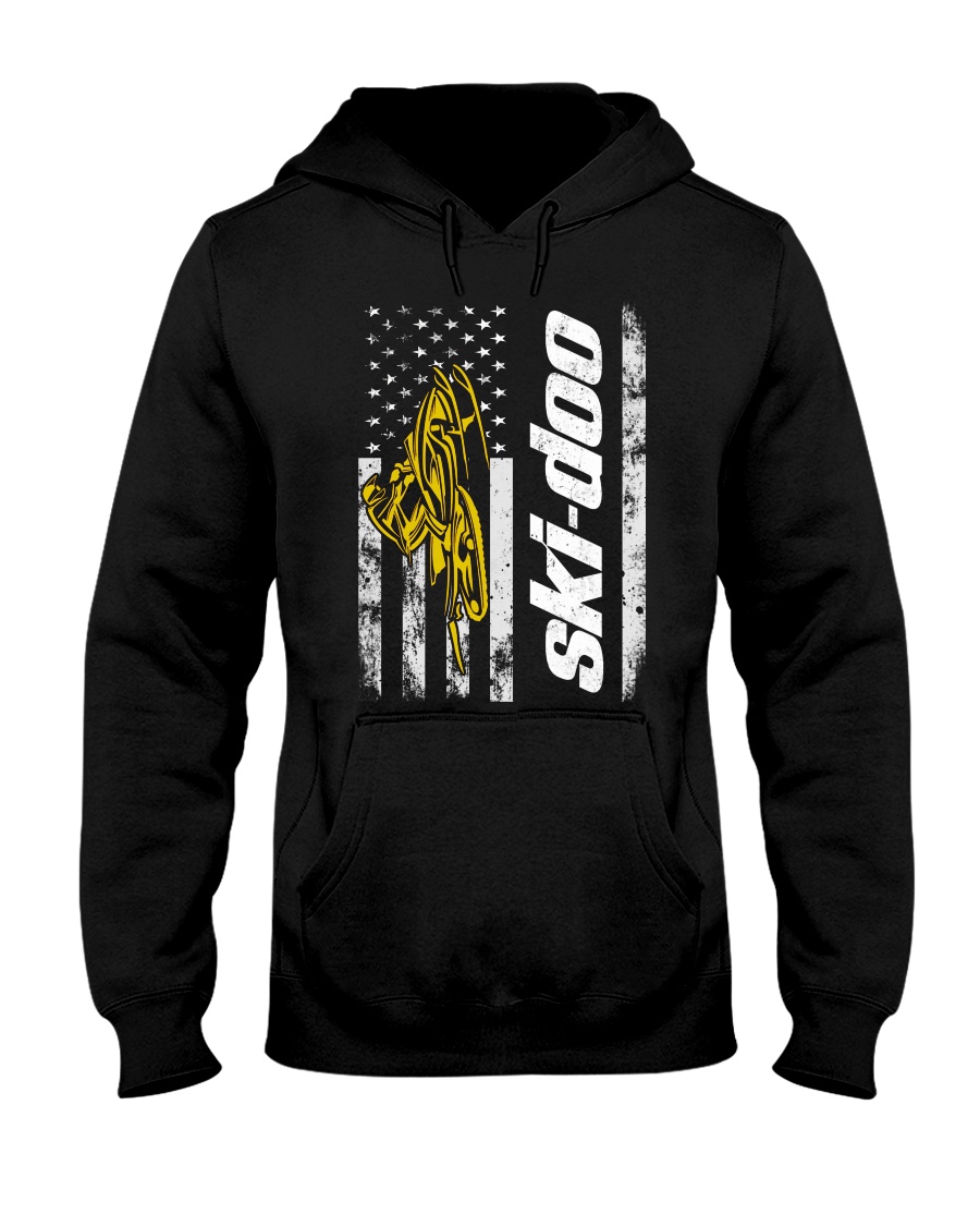 FLAG SKI YELLOW Hooded Sweatshirt