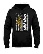 FLAG SKI YELLOW Hooded Sweatshirt front