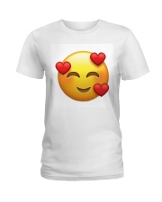 emoji love Ladies T-Shirt front