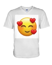 emoji love V-Neck T-Shirt thumbnail