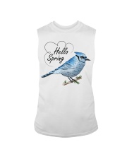 Hello spring blue bird Sleeveless Tee tile