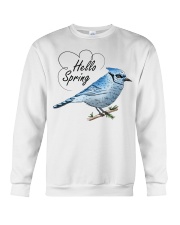 Hello spring blue bird Crewneck Sweatshirt tile