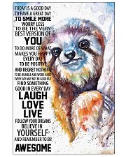 Sloth Today Poster HBH 03 11x17 Poster front