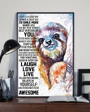 Sloth Today Poster HBH 03 11x17 Poster lifestyle-poster-2