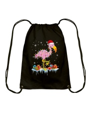 Flamingo Christmas Drawstring Bag tile