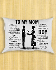To My Mom - Boy Pillow TATA Rectangular Pillowcase aos-pillow-rectangle-front-lifestyle-6