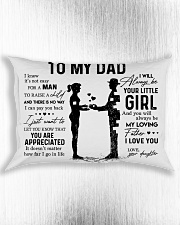 Pillow Daughter To Dad HBH Rectangular Pillowcase aos-pillow-rectangle-front-lifestyle-4