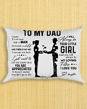 Pillow Daughter To Dad HBH Rectangular Pillowcase aos-pillow-rectangle-front-lifestyle-6