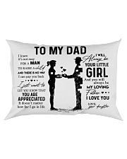 Pillow Daughter To Dad HBH Rectangular Pillowcase front