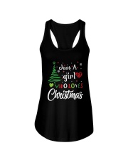 Merry Christmas Ladies Flowy Tank tile