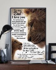 To My Dad Daughter Lion TATA 11x17 Poster lifestyle-poster-2