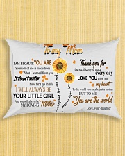 Pillow Daughter To Mom Sunflower HBH Rectangular Pillowcase aos-pillow-rectangle-front-lifestyle-6