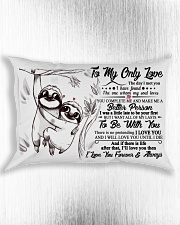 Sloth Pillow To My Only Love HBH 02 Rectangular Pillowcase aos-pillow-rectangle-front-lifestyle-4