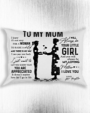 Pillow Daughter To Mom HBH Rectangular Pillowcase aos-pillow-rectangle-front-lifestyle-4