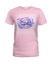 Strong As A Foster Mom Face Mask Ladies T-Shirt thumbnail