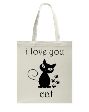 I LOVE YOU CAT Tote Bag thumbnail