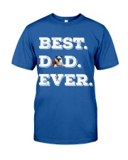 Best Dad Ever bulldo funny gift father day Classic T-Shirt front