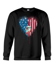 Great-Dane-Bleeding-Heart-American Crewneck Sweatshirt thumbnail