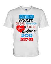 RETIRED NURSE V-Neck T-Shirt tile