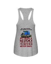 Retired Trucker Ladies Flowy Tank tile