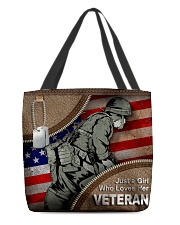 VETERAN'S GIRL All-over Tote front