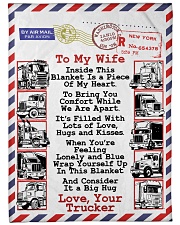 TRUCKER'S WIFE Premium Large Fleece Blanket - 60" x 80" front