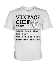 Vintage Chef V-Neck T-Shirt tile