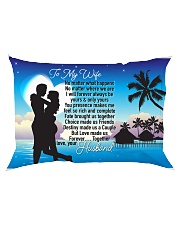 GIFT FOR YOUR WIFE - PREMIUM Rectangular Pillowcase back