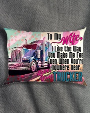GIFT FOR A TRUCKER'S WIFE - PREMIUM Rectangular Pillowcase aos-pillow-rectangle-front-lifestyle-1