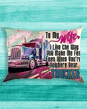 GIFT FOR A TRUCKER'S WIFE - PREMIUM Rectangular Pillowcase aos-pillow-rectangle-front-lifestyle-5