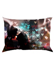 GIFT FOR A LINEMAN'S GIRLFRIEND - PREMIUM Rectangular Pillowcase back