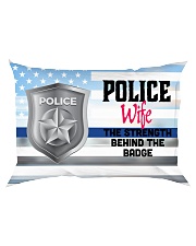 GIFT FOR A POLICE OFFICER'S WIFE - PREMIUM Rectangular Pillowcase back