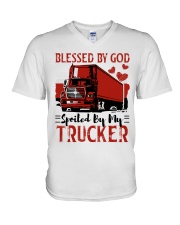 TRUCKER'S WIFE V-Neck T-Shirt thumbnail