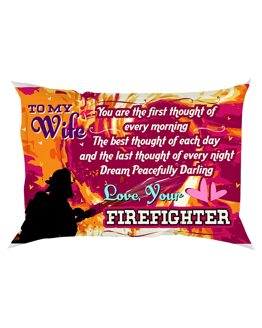 GIFT FOR A FIREFIGHTER'S WIFE - PREMIUM Rectangular Pillowcase