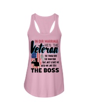 Veteran's Wife Ladies Flowy Tank tile