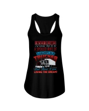 Old Trucker's Wife Ladies Flowy Tank tile