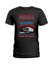 Old Trucker's Wife Ladies T-Shirt tile