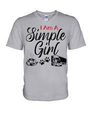 TRUCKER'S WIFE V-Neck T-Shirt tile