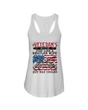 VETERAN'S WIFE Ladies Flowy Tank tile