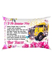 GIFT FOR A TRUCKER'S WIFE - PREMIUM Rectangular Pillowcase back