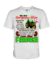 Farmer's Wife V-Neck T-Shirt tile