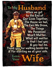 Gift For a Firefighter - Black Friday Sale Large Fleece Blanket - 60" x 80" front