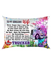 GIFT FOR A TRUCKER'S WIFE - PREMIUM Rectangular Pillowcase back