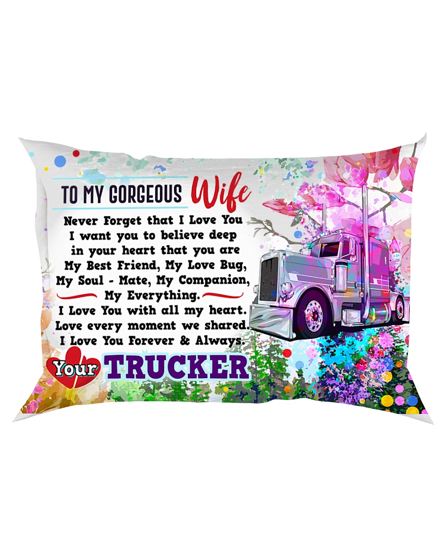 GIFT FOR A TRUCKER'S WIFE - PREMIUM Rectangular Pillowcase